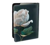 JEJEA Étui de voyage avec imprimé floral 3D pour cartes de crédit, passeport, passeport, Noir , Taille unique