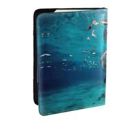 JEJEA Étui de voyage avec imprimé lamantins des Antilles - Pour cartes de crédit, passeport, passeport, Noir , Taille unique