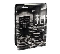 JEJEA Étui pour passeport et passeport - Style imprimé monochrome - Pour cartes de crédit, Noir , Taille unique
