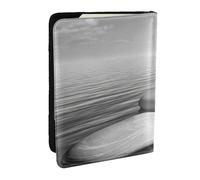 JEJEA Étui pour passeport, passeport, passeport et cartes de crédit avec impression d'images et pierres zen, gris, Noir , Taille unique