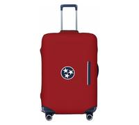 JEJEA Housse de protection pour valise, lavable, anti-rayures, motif drapeau de l'État du Tennessee, Noir , S