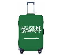 JEJEA Housse de protection pour valise, motif drapeau de l'Arabie Saoudite, lavable, anti-rayures, Noir , XL
