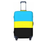 JEJEA Housse de protection pour valise, motif drapeau du sultanat de Burongan, lavable, anti-rayures, Noir , M