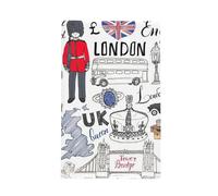 JEJEA I Love London Torchons de cuisine en tissage gaufré, absorbants, à séchage rapide, essentiels pour la maison