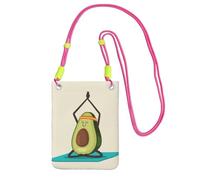 JEJEA Joli sac à bandoulière imprimé avocat pour femme et homme, sangle réglable, pour voyage, shopping, Fuchsia, Taille unique