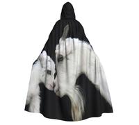 JEJEA Jolie cape à capuche unisexe pour bébé chèvre avec imprimé mère pour cosplay, fête de Noël, tenues de sorcière