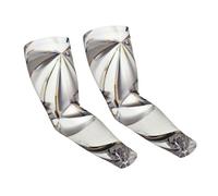 JEJEA Manchons de bras de compression pour homme et femme avec motif abstrait à paillettes et cristaux de diamant pour l'extérieur