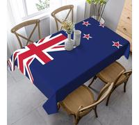 JEJEA Nappe rectangulaire avec imprimé drapeau de la Nouvelle-Zélande, nappe douce et infroissable pour décoration de salle à manger, Noël