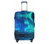 JEJEA Northern Lights1 Housse de protection pour valise, lavable, anti-rayures, Noir , S