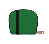 JEJEA Porte-cartes en cuir avec fermeture éclair Motif drapeau du Sultanat de Delhi, blanc, Taille unique