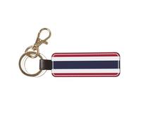 JEJEA Porte-clés de voiture en cuir imprimé drapeau de la Thaïlande - Porte-clés mignon - Accessoires pour clés de voiture pour femmes et hommes