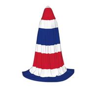 JEJEA Robe de magicien à capuche avec drapeau du Costa Rica pour Halloween, cosplay, fête de Noël