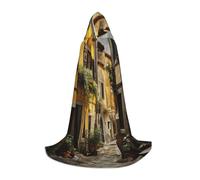 JEJEA Robe de magicien italienne à capuche pour Halloween, cosplay, fête de Noël, cape d'Halloween médiévale et Renaissance