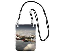 JEJEA Sac à bandoulière imprimé avion de la Seconde Guerre mondiale 2 à l'échelle standard-2_00x pour homme et femme, sac à bandoulière réglable, pour voyage, shopping, Noir , Taille unique