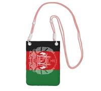 JEJEA Sac à bandoulière imprimé drapeau de l'Afghanistan pour homme et femme, sac à bandoulière réglable, pour voyage, shopping, rose, Taille unique