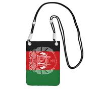 JEJEA Sac à bandoulière imprimé drapeau de l'Afghanistan pour homme et femme, sac à bandoulière réglable, pour voyage, shopping, Noir , Taille unique