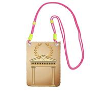 JEJEA Sac à bandoulière pour téléphone portable avec motif de branche d'olivier romaine et imprimé grec, pour homme et femme, sangle réglable, pour voyage, shopping, Fuchsia, Taille unique