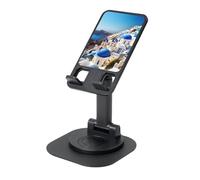 JEJEA Santorini - Support rotatif pour téléphone portable - Motif île grecque - Vue sur la mer - Pour tous les téléphones
