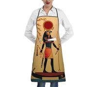 JEJEA Sun Old Tablier de cuisine égyptien avec imprimé grâce indémodable résistant à l'eau et à l'huile pour homme et femme