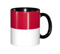 JEJEA Tasse en poterie de 325 ml avec motif drapeau de l'État de Caroline du Nord - Tasses à café élégantes en céramique avec coffret cadeau pour femme - 6 couleurs