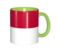 JEJEA Tasse en poterie de 325 ml avec motif drapeau de l'État de Caroline du Nord - Tasses à café élégantes en céramique avec coffret cadeau pour femme - 6 couleurs