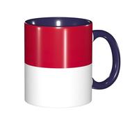 JEJEA Tasse en poterie de 325 ml avec motif drapeau de l'État de Caroline du Nord - Tasses à café élégantes en céramique avec coffret cadeau pour femme - 6 couleurs