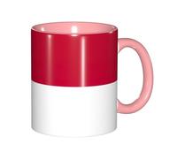 JEJEA Tasse en poterie de 325 ml avec motif drapeau de l'État de Caroline du Nord - Tasses à café élégantes en céramique avec coffret cadeau pour femme - 6 couleurs
