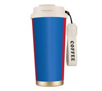 JEJEA Tasses isothermes en acier inoxydable avec motif drapeau mongol à double paroi, tasse à café de voyage pour la maison et le bureau
