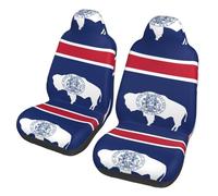 JEJEA Wyoming Lot de 2 housses de siège de voiture universelles antidérapantes pour camion, SUV, mer