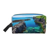 Jeju Island Korea Organiseur de voyage Trousse de toilette Trousse de toilette Trousse de toilette Trousse de toilette pour homme et femme, pour voyage, gym quotidien