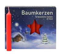 Jeka 57 002 - Bougies 13 mm pour pyramides rouge - 20 pièces
