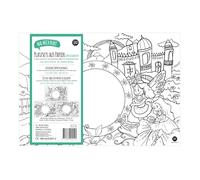 Jeka Lot de 12 Sets de Table pour Enfants à colorier en Papier, Set de Table pour Enfants : Motifs Ferme, Espace et Fantaisie, Sets de Table à colorier pour Enfants, Occupation des Enfants L