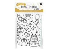 JEKA Nappe En Papier À Colorier Motif Mariage, Table De Fête Pour 6 Enfants, Dimensions 118,9 X 84,1 Cm, Blanc