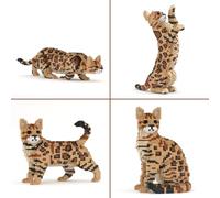 JEKCA Bengal Cat 01S-M01 Lot de 4 blocs de construction en plastique pour chat à partir de 14 ans