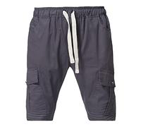 JEKE-DG Short d'été à lacets pour homme - Couleur unie - Tendance - Avec poche - Pour randonnée, golf - Avec cordon de serrage (gris, taille 4XL)
