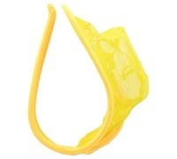 JEKE-DG Sissy String en dentelle pour homme avec poche respirante et sexy, jaune, taille unique