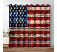 Jekeno American Flag Blackout Curtains United States Flag Independence Day Patriotic Decor for Home Bedroom Living Room Window Window Drapes 2 Se