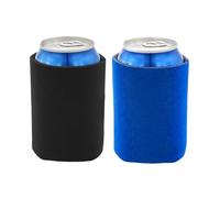 JEKUGOT Manchon isotherme en néoprène pour bouteilles, Cache Bouteille Refroidisseur Biere, Canettes de bière (473,6 g, noir/bleu)