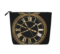 JEKYDOSD Clock Gear Trousse de maquillage en chanvre synthétique imperméable pour la vie quotidienne, les voyages, etc