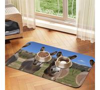JEKYDOSD Nappe en cuir absorbant avec imprimé ânes drôles pour animaux de compagnie, parfaite pour les chiens, les chats et autres animaux de compagnie