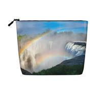 JEKYDOSD Niagara Falls Trousse de maquillage imperméable imitation chanvre pour la vie quotidienne, les voyages, et plus encore