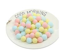 JekyTMP 1000 Pièces Pompons de 1 cm pour Artisanat, Pompons Colorés, Boules de Pom Pom, Boules en Peluche Moelleuses, Mini Pompons Colorés, Petits Pompons, Pompons Artisanaux (Bleu, Rose, Jaune)