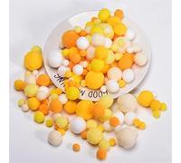JekyTMP 400 Pièces Pompons Colorés Pompons Pom Pom Boules Pompons pour Artisanat Coloré Mini Pompons Boules Moelleux Petits Mini Pompons Artisanat Pompons Colorés Moelleux Pompons (Jaune)