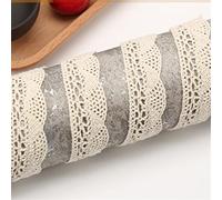 JekyTMP Ruban en dentelle vintage de 10 m - Ruban décoratif en dentelle - Vendu au mètre - Largeur : 2 cm - Crème
