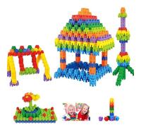 Jelaqmot Endless Fun with Snap-Together Hexagon Building Blocks, Indoor & Outdoor Blocks for Kids Games,Interlocking Building Blocks (360ocs)