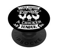 J'élève des Poulets, Je suis littéralement Un Poulet Tendre PopSockets PopGrip Adhésif