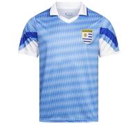 JELEX Retro History Maillot pour homme | Avec logo brodé et manches courtes | Design nostalgique pour les fans de football | Idéal pour les collectionneurs, Uruguay, XL