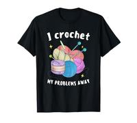 J'élimine mes problèmes au crochet, crocheter, tricoteuse, Lady Crochet T-Shirt