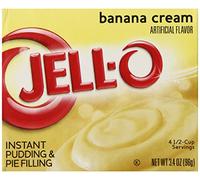 Jell-O Instant Pudding and Pie Filling, Banana Cream, 3.4-Ounce Boxes (Pack of 6) by Jell-O