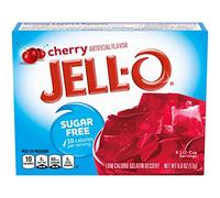 Jell-O Sugar-Free Gelatin Dessert, Cherry, 0.60-Ounce, 6 Count